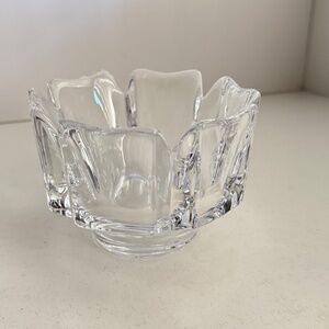 Crystal Orrefors Corona Bowl, Candy or Trinket Dish, Lars Hellsten, Sweden